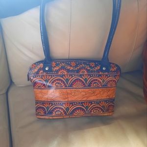 Beautiful detailed leather handbag